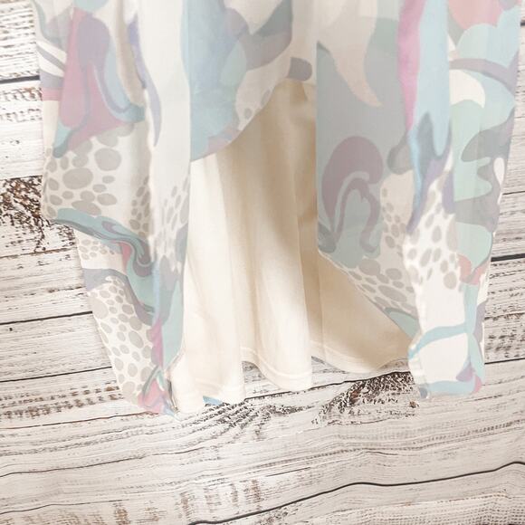 ModCloth Windy City Pastel Print Sleeveless Dress, EUC, Size XXS, MSRP $125 - Picture 6 of 12